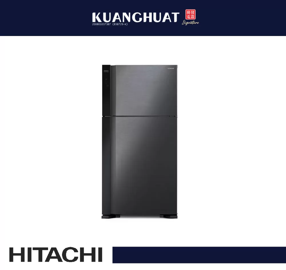 HITACHI 565L 2 Door Big 2 Stylish Refrigerator R-V660P7M-1 BBK