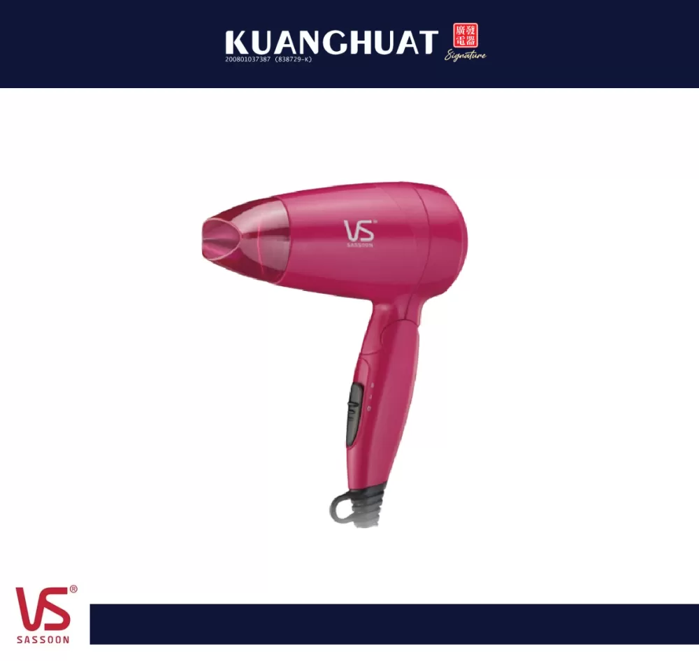 VIDAL SASSOON Foldable Hair Dryer (1200W) VS102PH