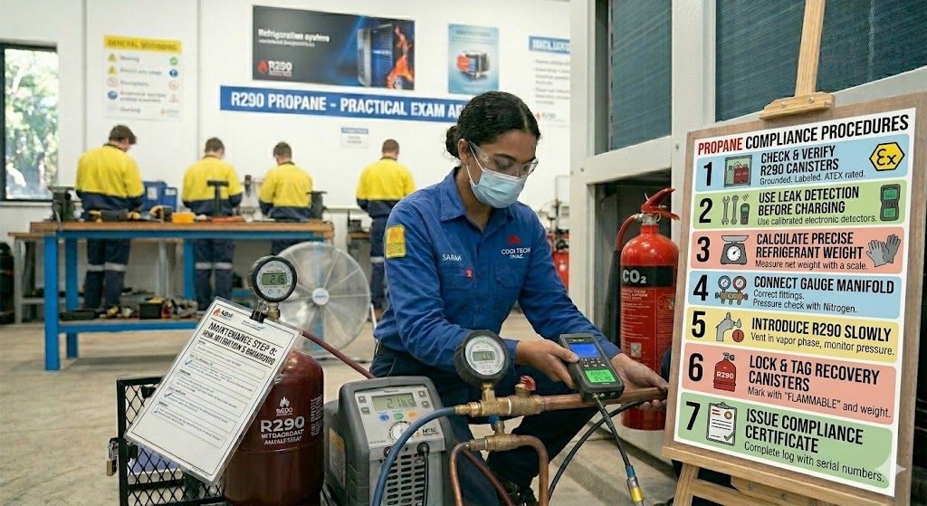 propane refrigerant compliance procedures