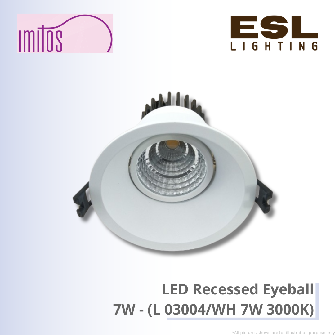 IMITOS LED Recessed Eyeball 7W - L 03004/WH 7W 3000K