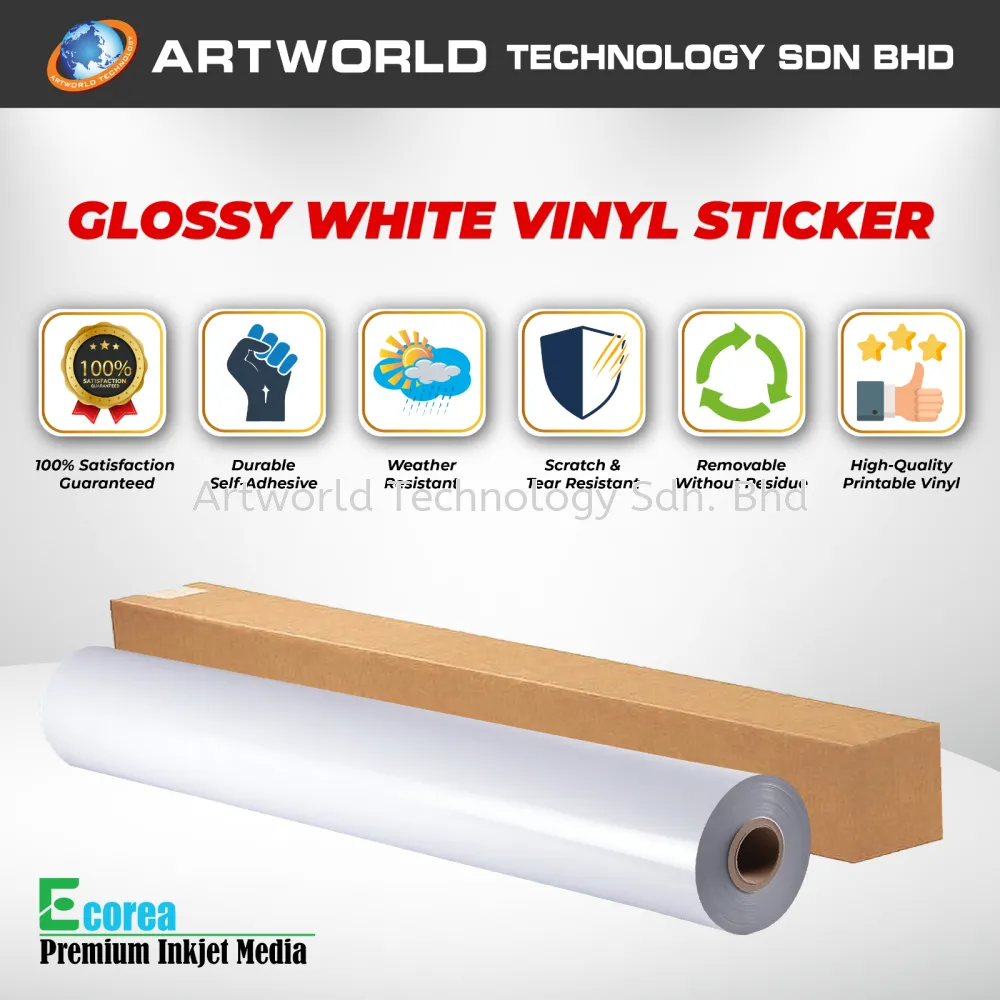 E Corea Gloss White Sticker