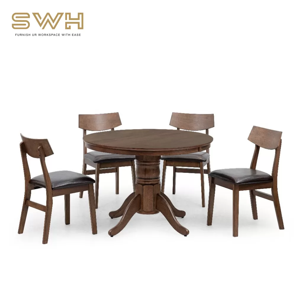 Solid Wood Kopitiam Dining Set | Cafe Furniture