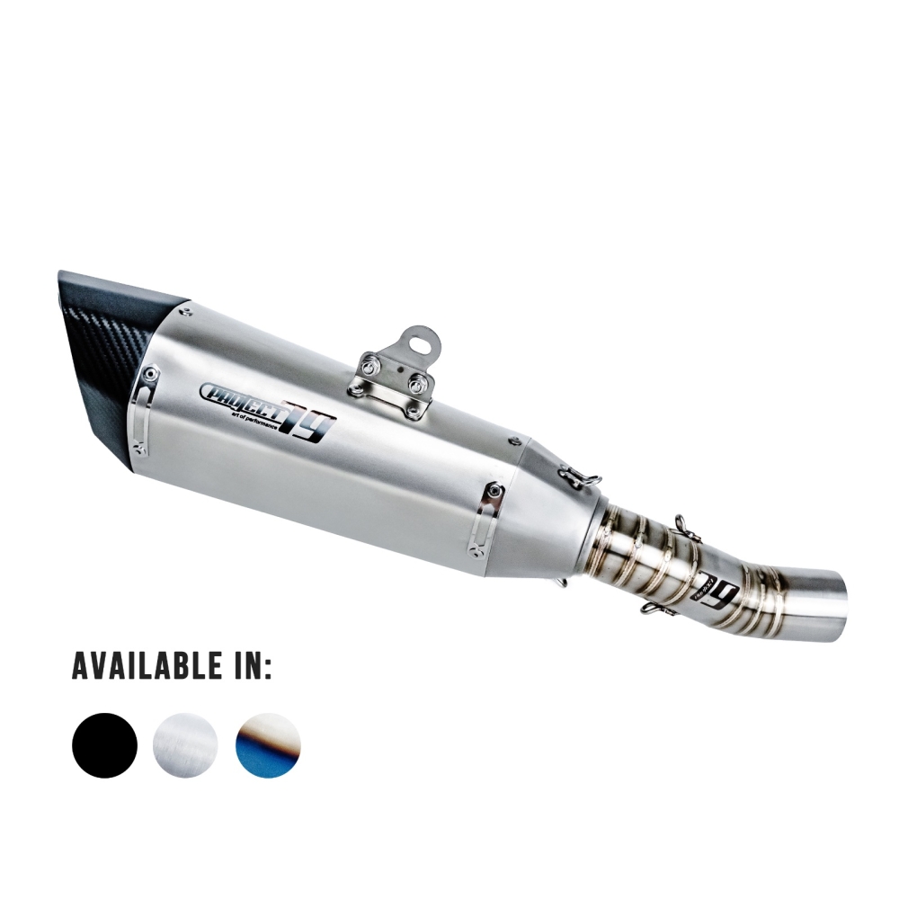 Project79 Stainless Steel Slip On Exhaust System QPLK20 + QPM53 for Kawasaki ZX6R