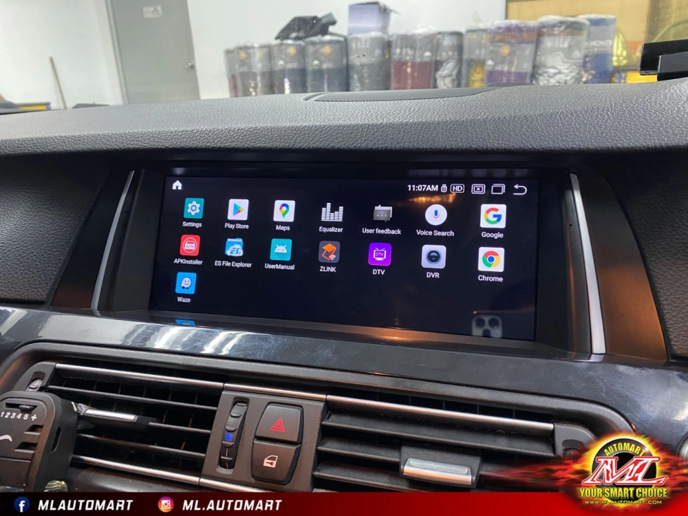 BMW 5 Series F10 Android Monitor