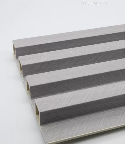 DS003 | 2900MM X 160MM X 25MM | BFC FLUTED PANEL D-SERIES | HERRINGBONE GRAY