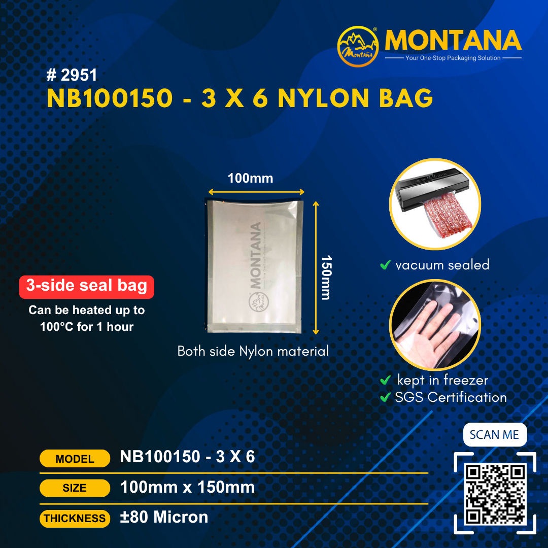(2951) NB100150 - 3 x 6 NYLON BAG