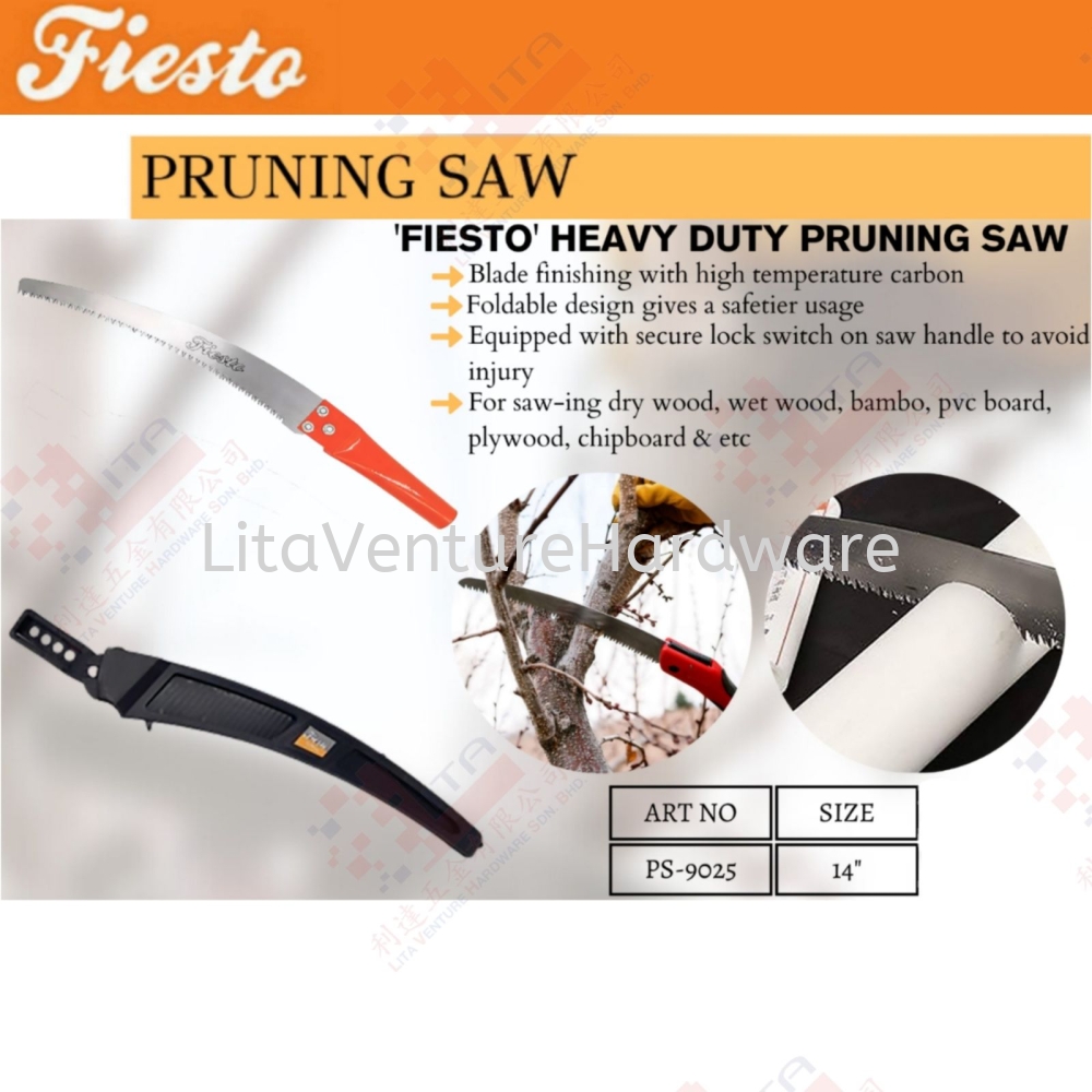 FIESTO BRAND HEAVY DUTY PRUNING SAW - PS9025