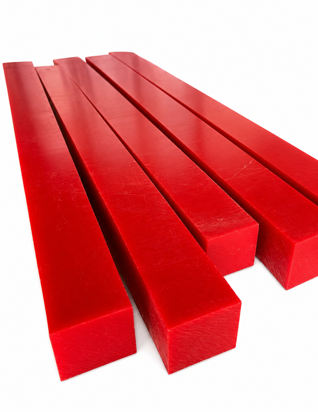 POM Red Bars - High-Quality Acetal Copolymer Rods for Precision Engineering and Industrial Applications