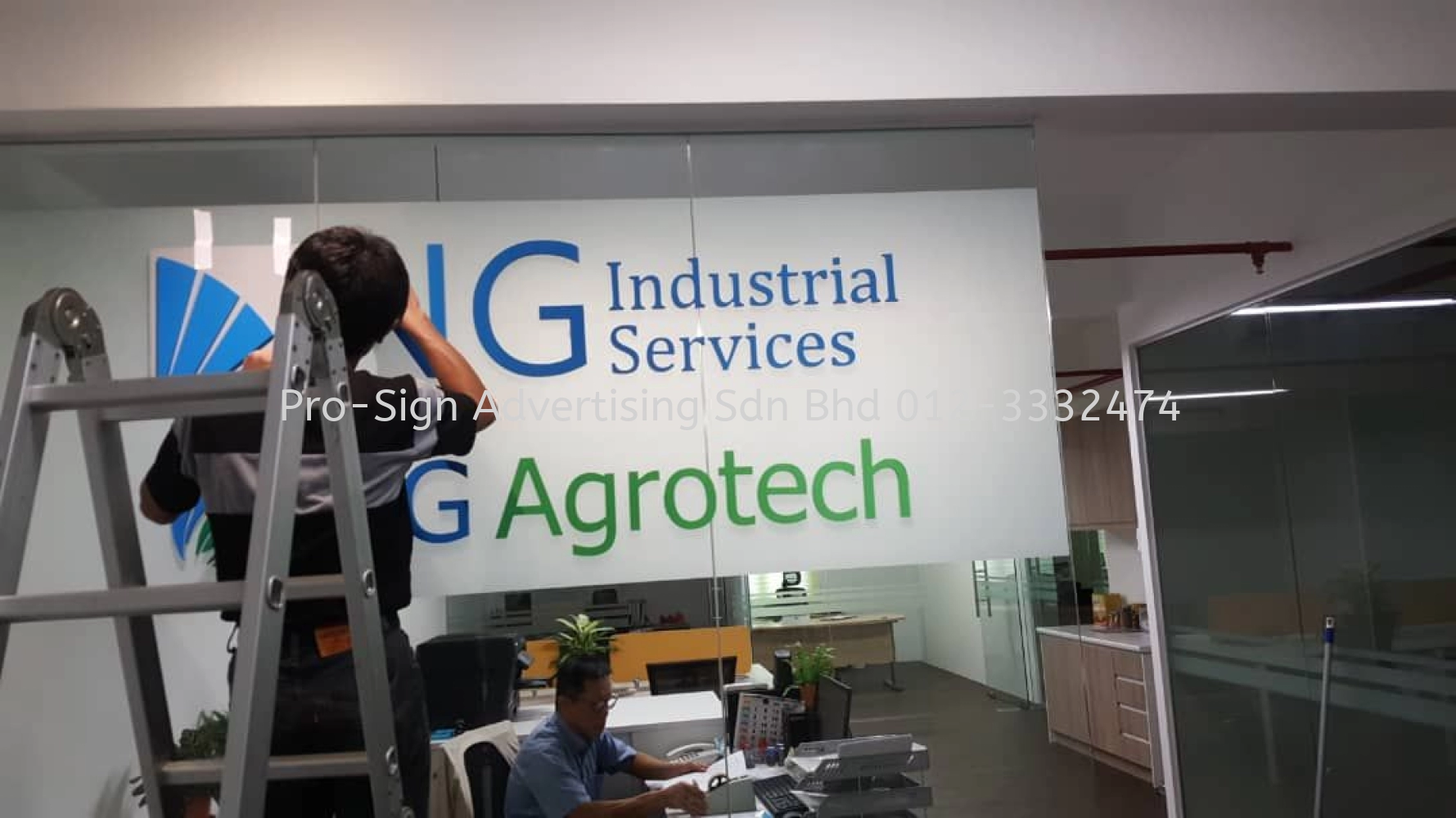 ACRYLIC CUT OUT SIGNAGE (NG INDUSTRIAL SERVICE, KELANA JAYA, 2018)