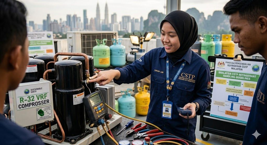 certified CSTP refrigerant technician Malaysia DOE