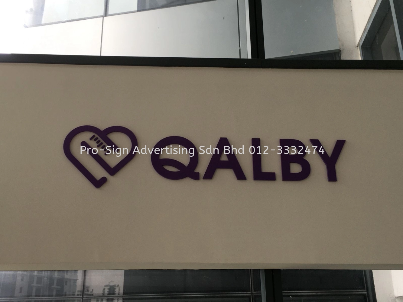 ACRYLIC CUT OUT LETTERING (QALBY, 2022, KL)