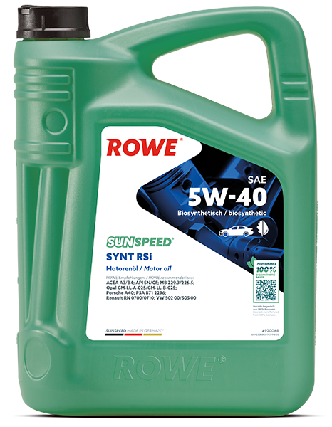 SUNSPEED SYNT RSi SAE 5W-40
