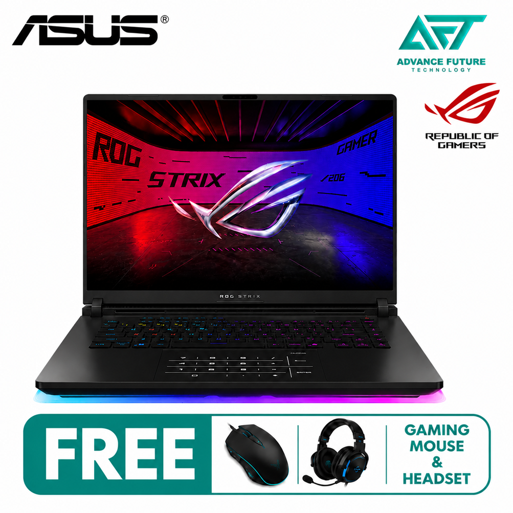 Asus ROG Strix SCAR 16 G635L-XRW165W 16'' WQXGA 240Hz Gaming Laptop Black ( Intel Core Ultra 9 275HX, 32GB, 2TB SSD, RTX5090, W11 )