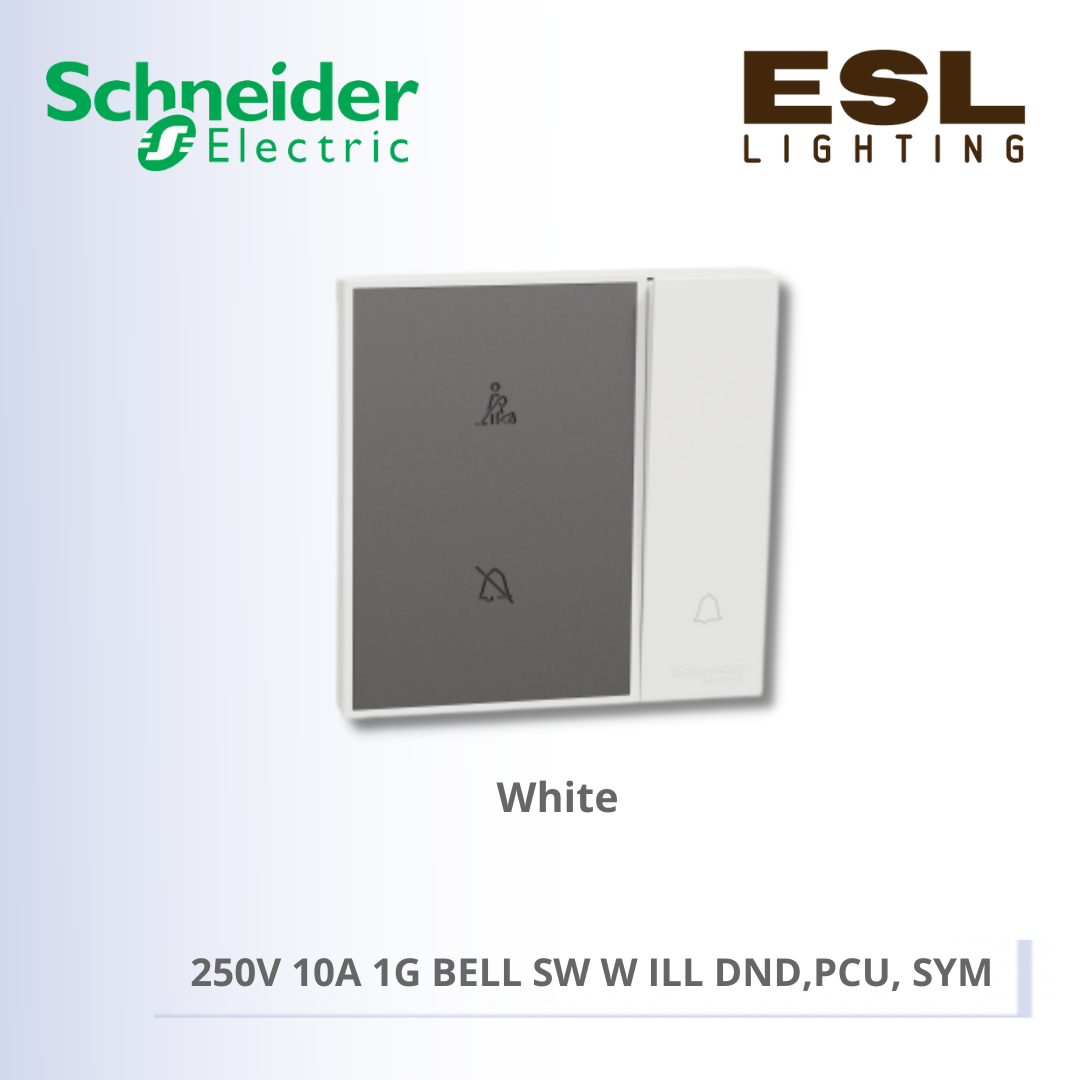 SCHNEIDER AvatarOn C 250V 10A 1G BELL SW W ILL DND,PCU, SYM - E8731BPDM_WE_G11