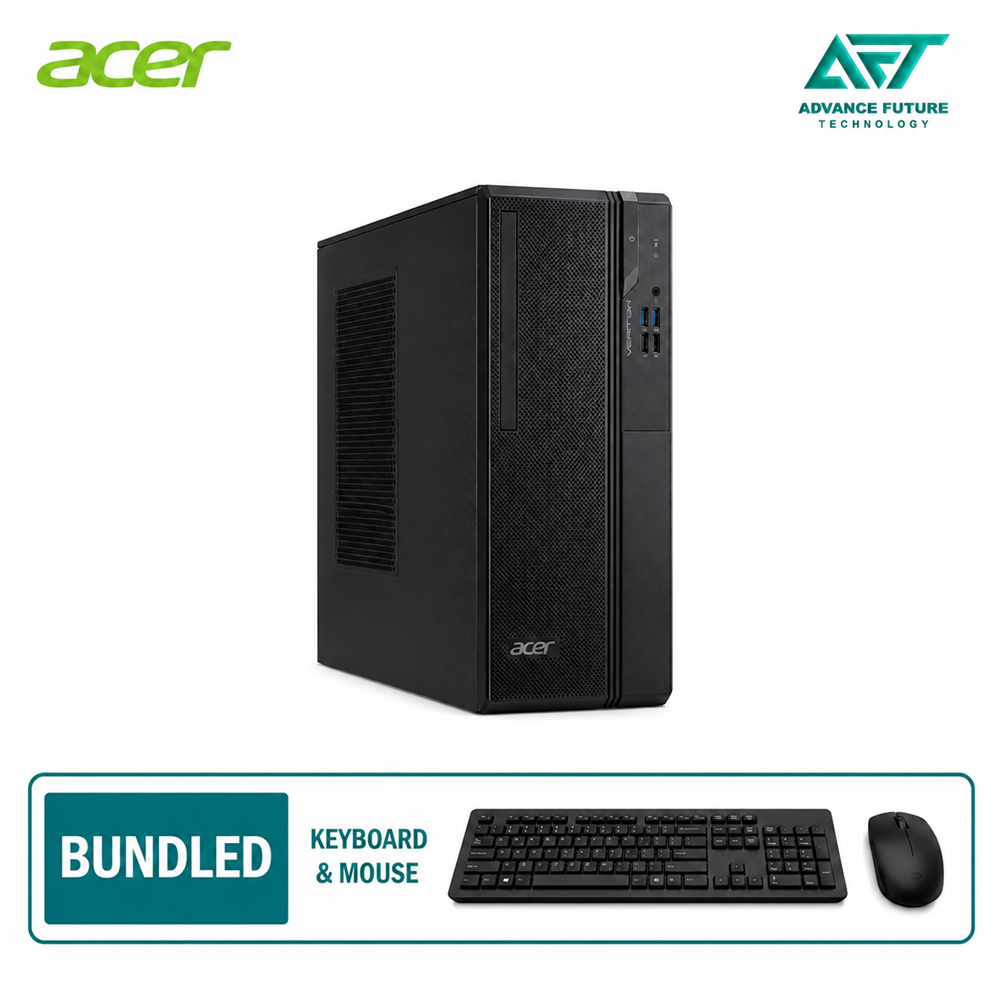 Acer Veriton 2000 VS2722G-14100F Desktop PC ( Intel Core i3 14100, 8GB, 512GB SSD, Intel, Dos )