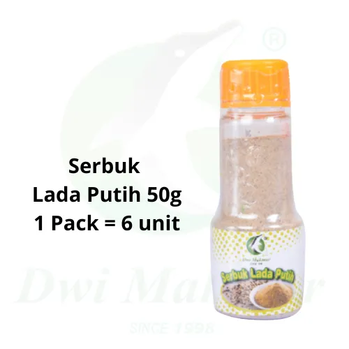 Serbuk Lada Putih (Botol) 50g C.DWI MAKMUR