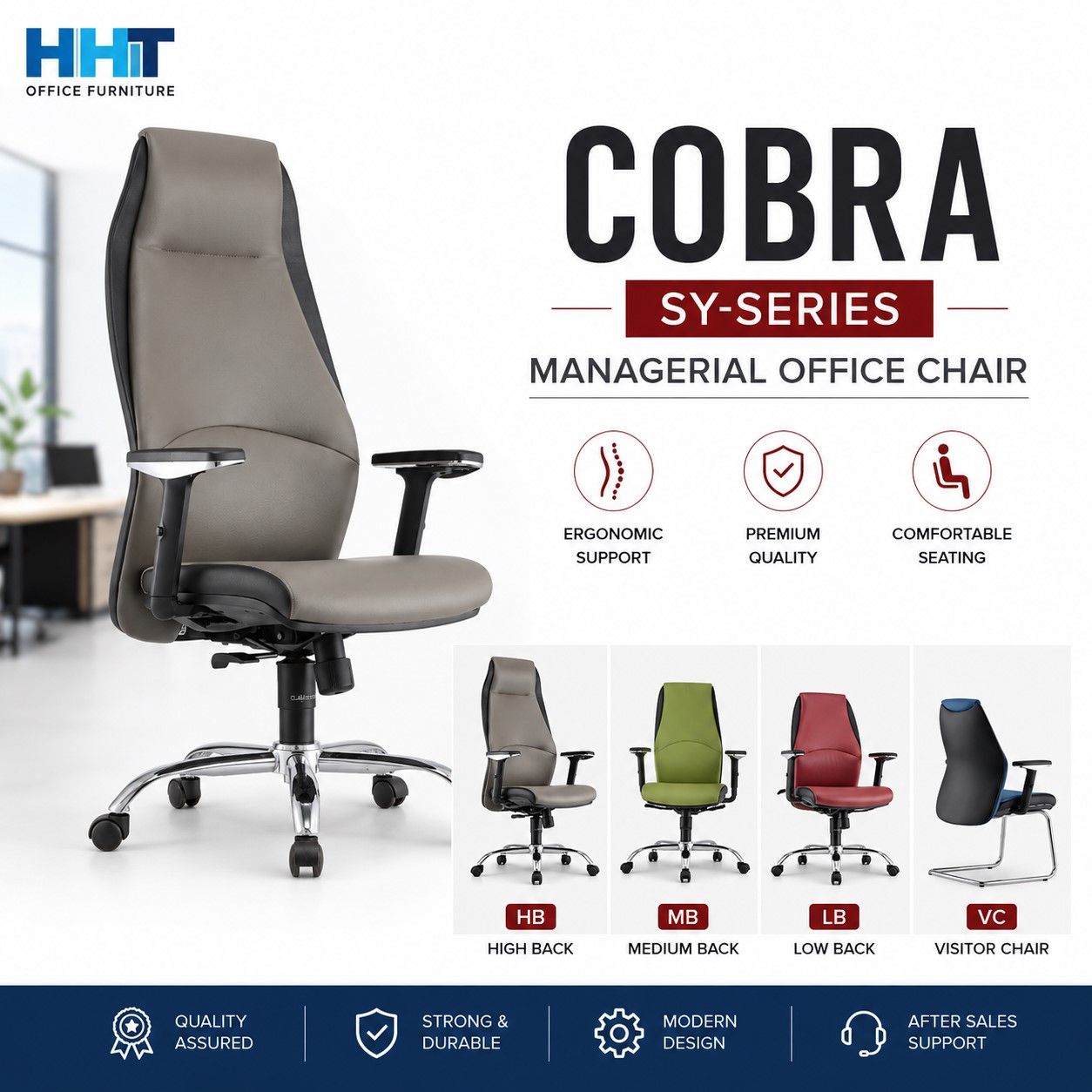 Cobra SY-Series Manager Office Chair (HB | MB | LB | VC)