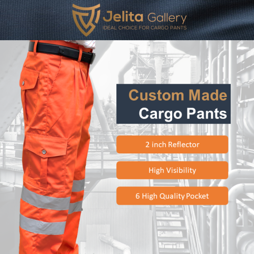 Reflector Industrial Safety Cargo Pants Black 10858# Malaysia