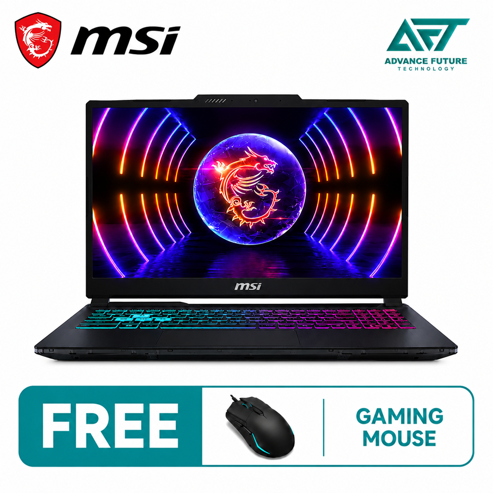 MSI Cyborg 15 A13VEK-887MY 15.6'' FHD 144Hz Gaming Laptop Translucent Black ( Intel Core i7 13620H, 16GB, 512GB SSD, RTX4050, W11 )