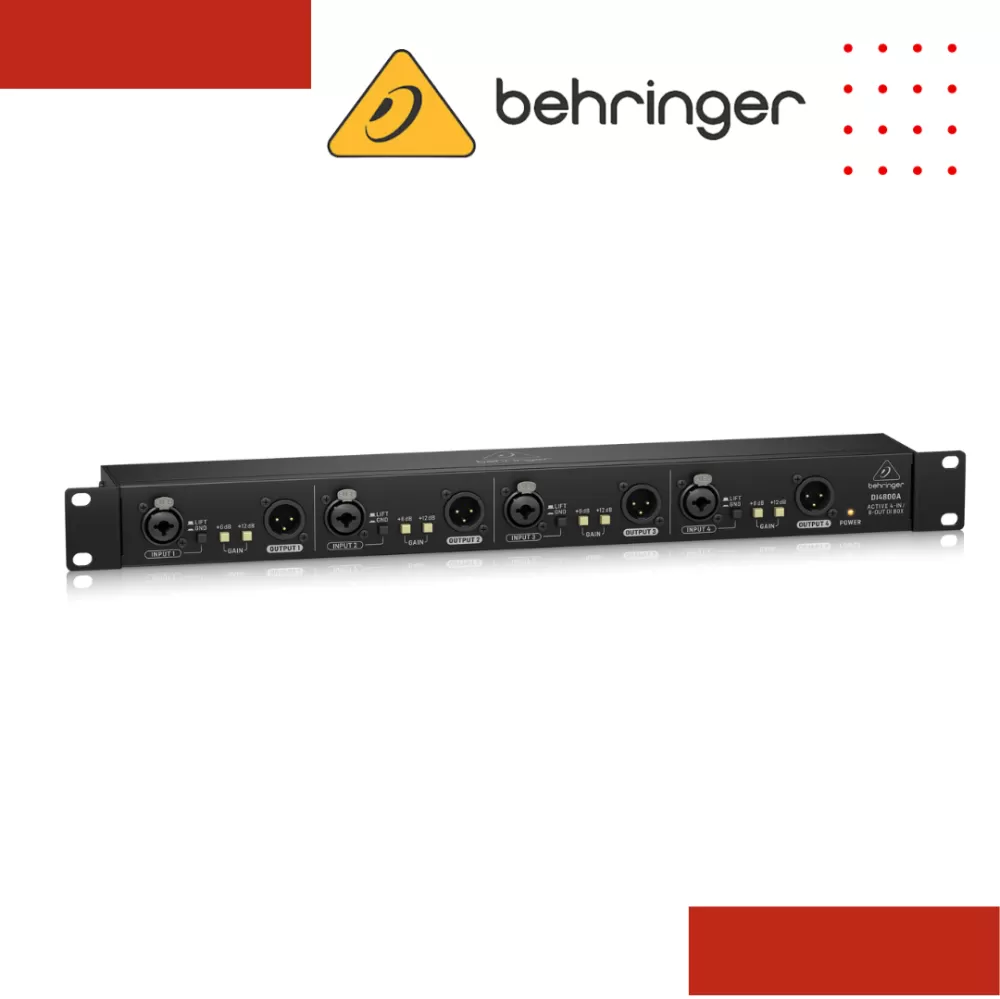 Behringer DI4800A Professional 4 Channel Active DI-Box