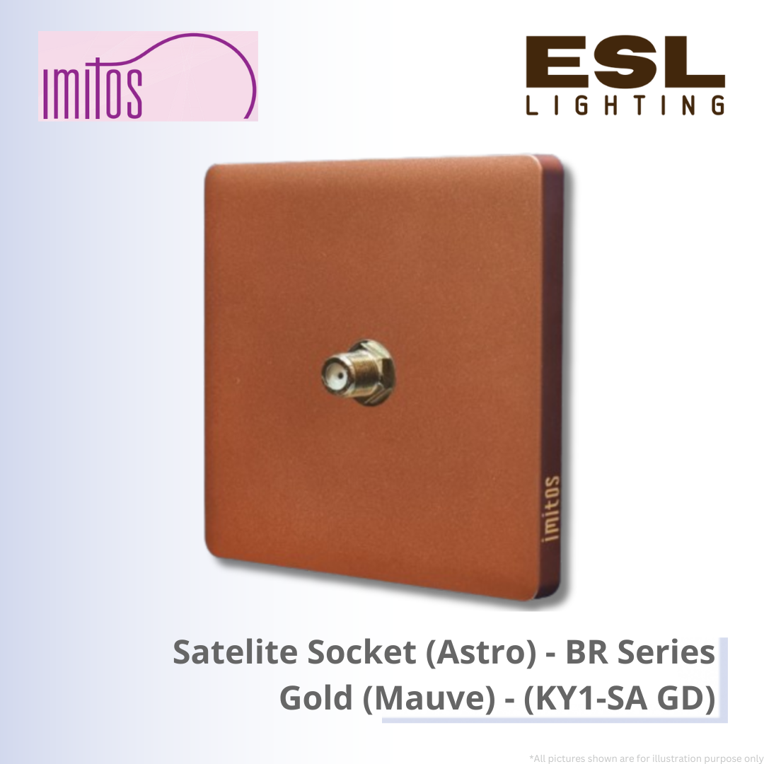 IMITOS Satelite Socket (Astro) (BR Series) Gold (Mauve) - KY1-SA GD
