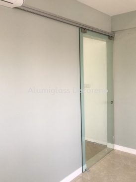 Full Tempered Glass Sliding Door