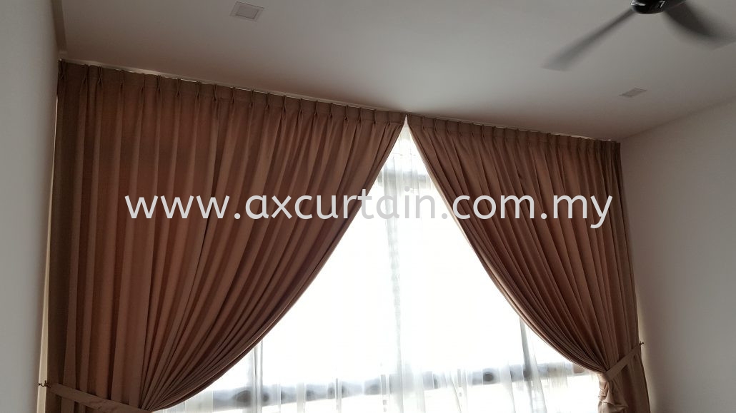 Singapore Pleat Curtains / Double Pleat Curtains Curtains Selangor,  Malaysia, Kuala Lumpur (KL), Puchong Supplier, Installation, Supply,  Supplies