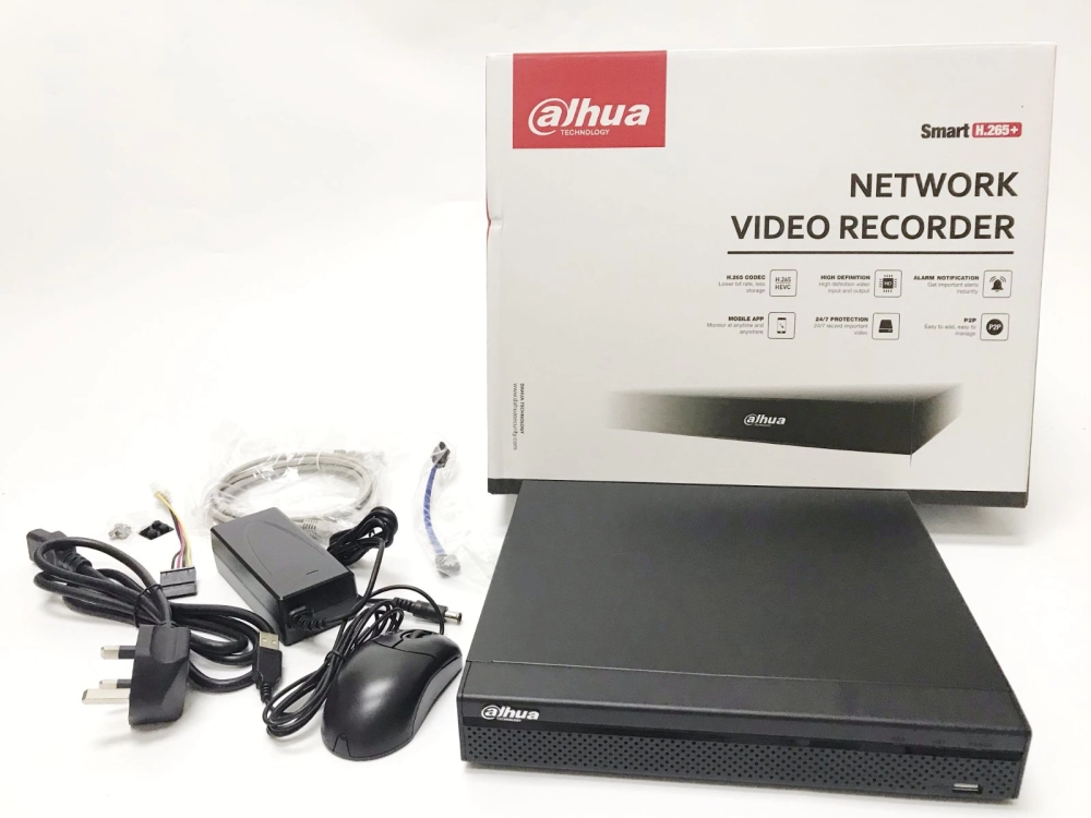 DAHUA 8 Channel NVR (DHI-NVR1108HS-8P-S3/H) Compact 1U 8PoE Lite H.265 Network Video Recorder