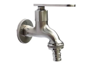 SDT-071-SS 1/2" x 3/4" SUS304 Stainless Steel Hose Bib Tap | Durable Bib Tap for Outdoor Water Supply