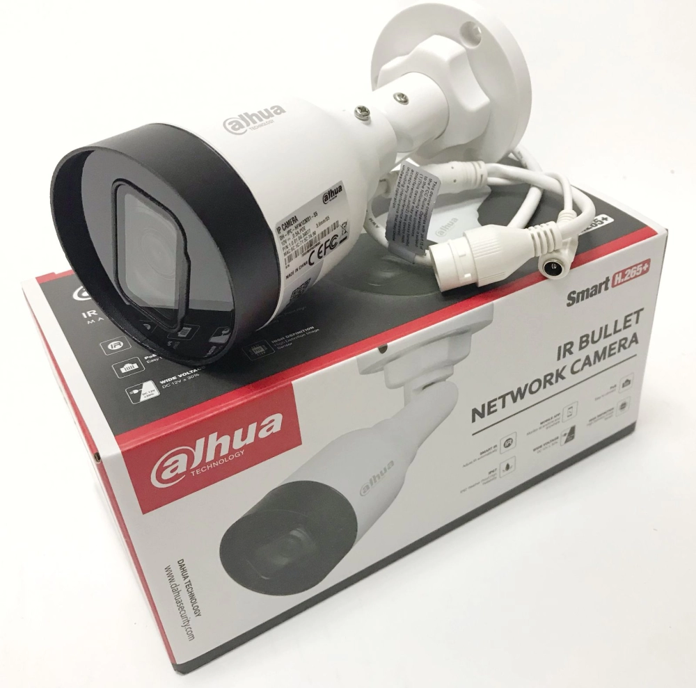 DAHUA IP Network Camera (DH-IPC-HFW1230S1-S5) 2MP Bullet Outdoor IP Camera with PoE