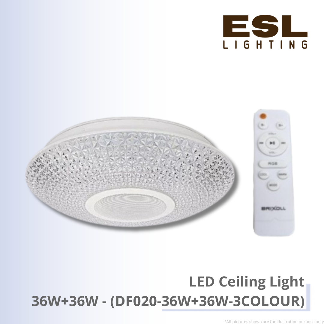 LED Ceiling Light 36W+36W - DF020-36W+36W-3COL0UR
