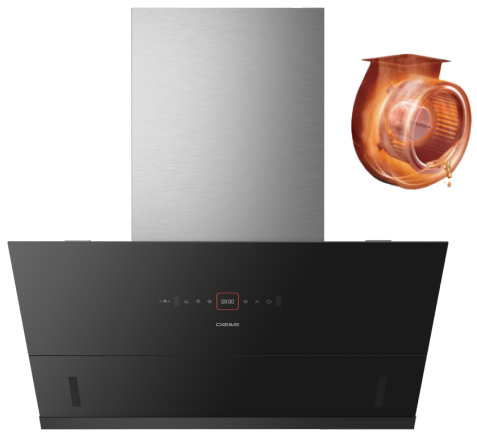 DE&E 90cm Wall Mounted Slanted Chimney Hood HA 956