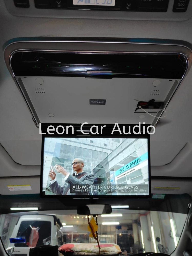 Leon Toyota Vellfire Alphard anh20 14" fhd hdmi usb mp4 roof led monitor