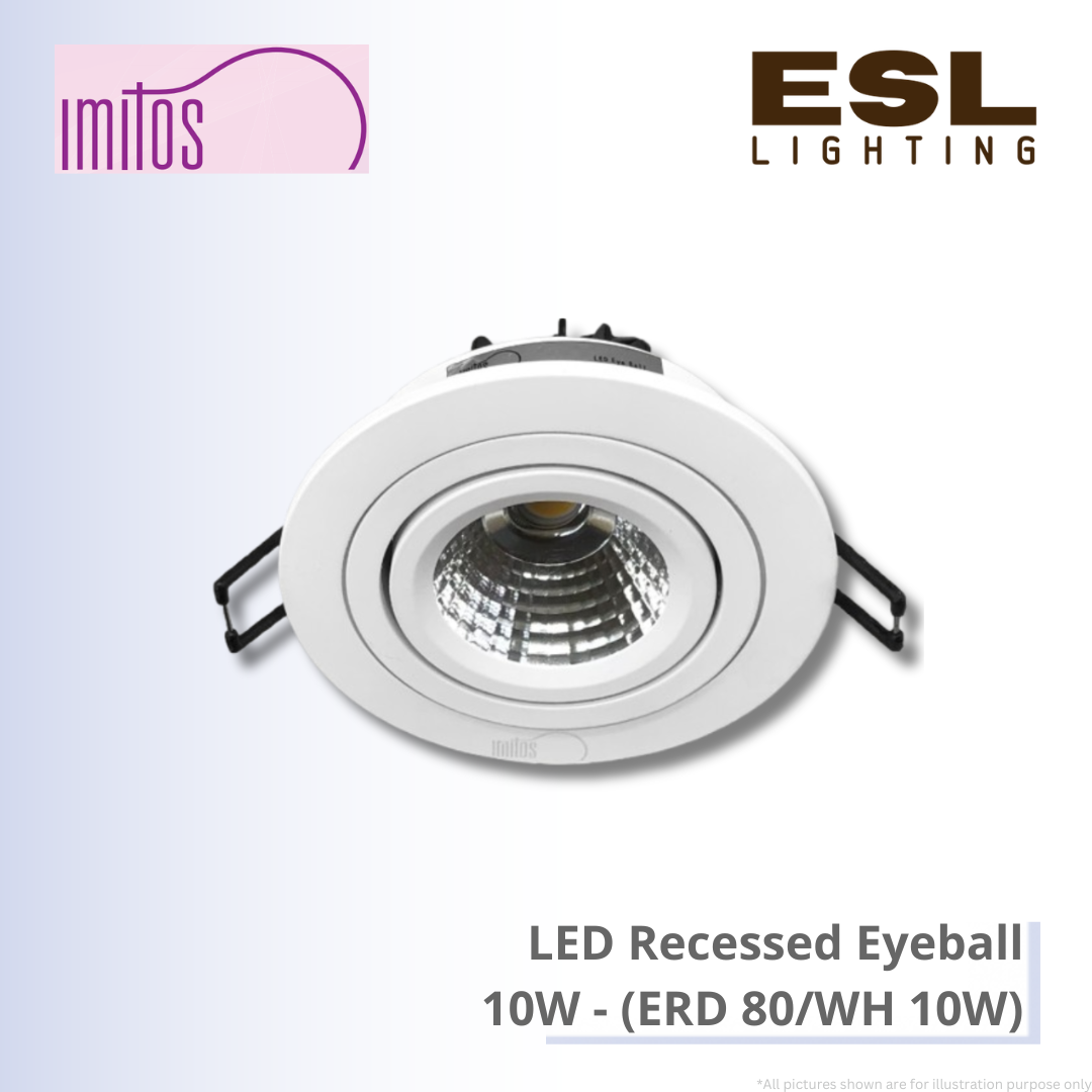 IMITOS LED Recessed Eyeball 10W - ERD 80/WH 10W