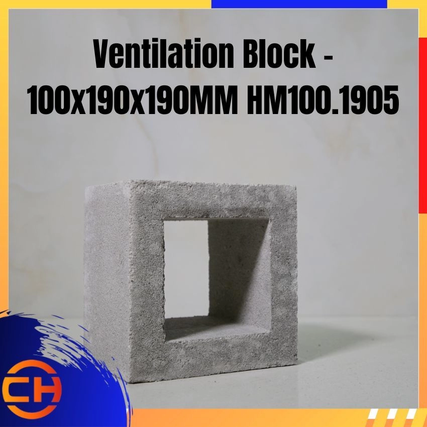 Ventilation Block - 100x190x190MM HM100.1905