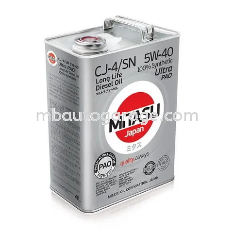 MJ-211. MITASU ULTRA PAO LL DIESEL CJ-4.SN 5W-40 100% Synthetic