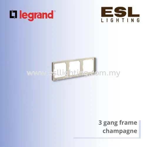 Legrand Galion™  3 gang frame champagne