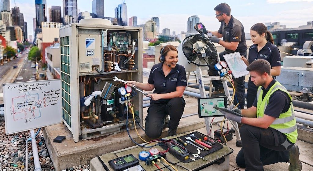 VRV HVAC servicing techniques