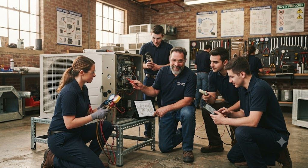 HVAC service technician training