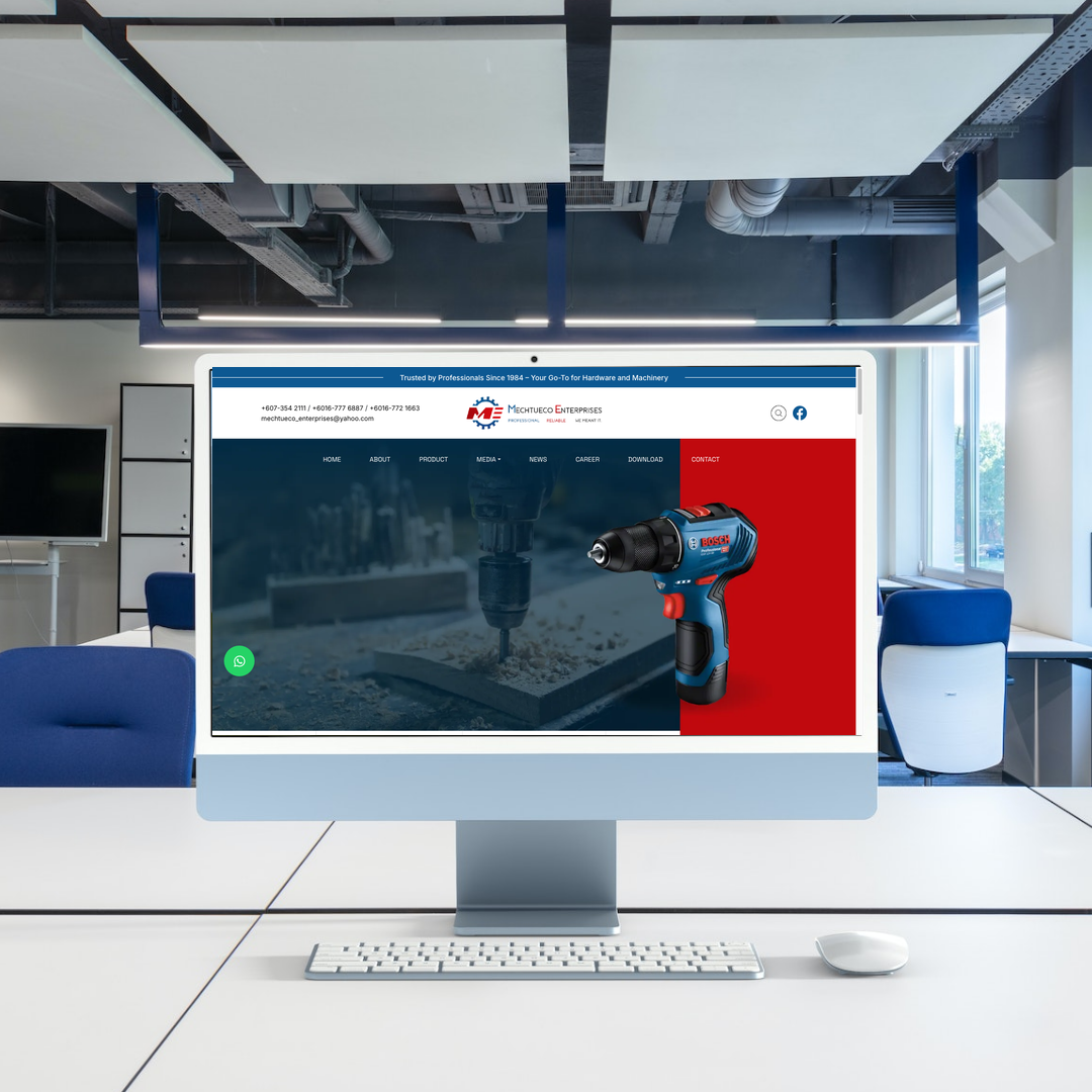 Machinery & Hardware Supplier Bahru Website Design & SEO | Johor