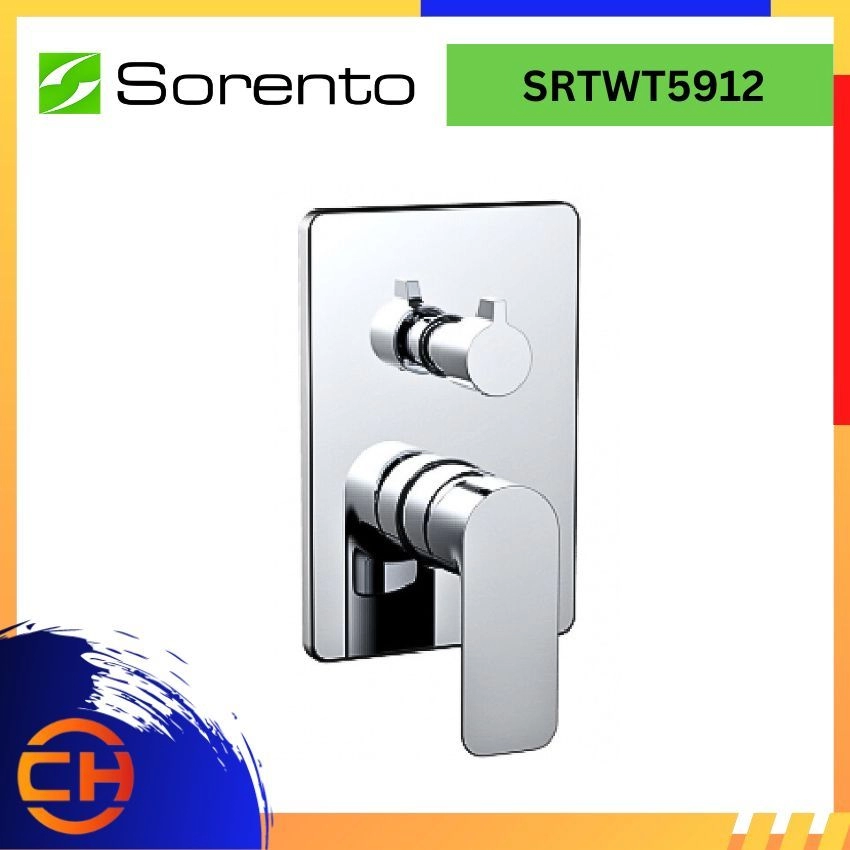 SORENTO BATHROOM SHOWER MIXER TAPS SRTWT5912 Concealed Bath & Shower Mixer Tap with Diverter ( L120MM x W133MM x H135MM )