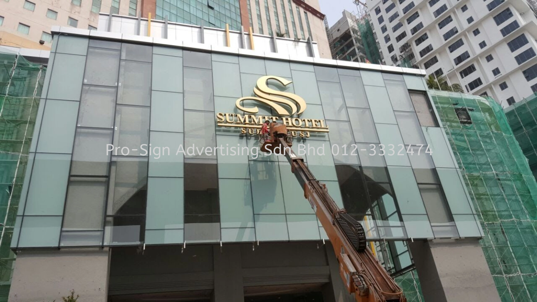 3D ALUMINUM SIGNAGE LED FRONTLIT (THE SUMMIT HOTEL, SUBANG USJ, 2016)