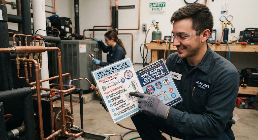 refrigeration HVAC piping brazing regulations guide