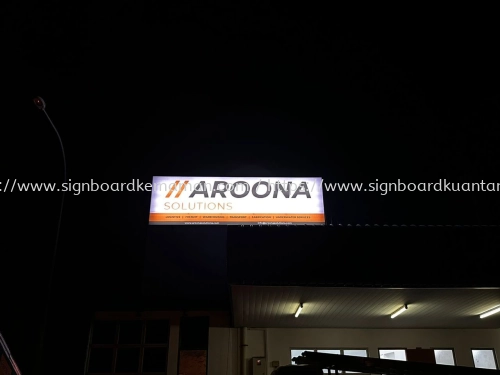 AROONA OUTDOOR NORMAL LIGHTBOX SIGNAGE SIGNBOARD AT  BANDAR SERI BANDI KEMAMAN  TERENGGANU MALAYSIA