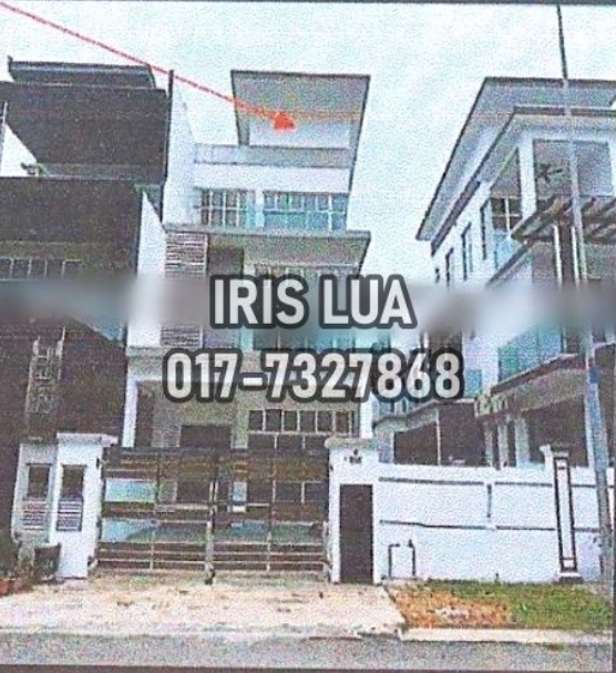 Taman Mutiara Bestari @3 Storey Cluster House Bank Lelong/Auction