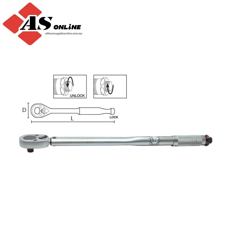 1/2" Dr Torque Wrench 50-250 Ft.Lb / Model: TZ50048903