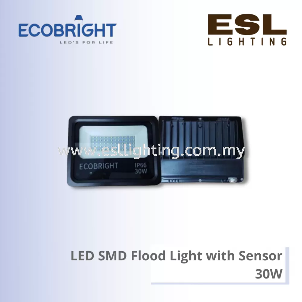ECOBRIGHT LED SMD Floodlight with Sensor 30W - EB330 IP66