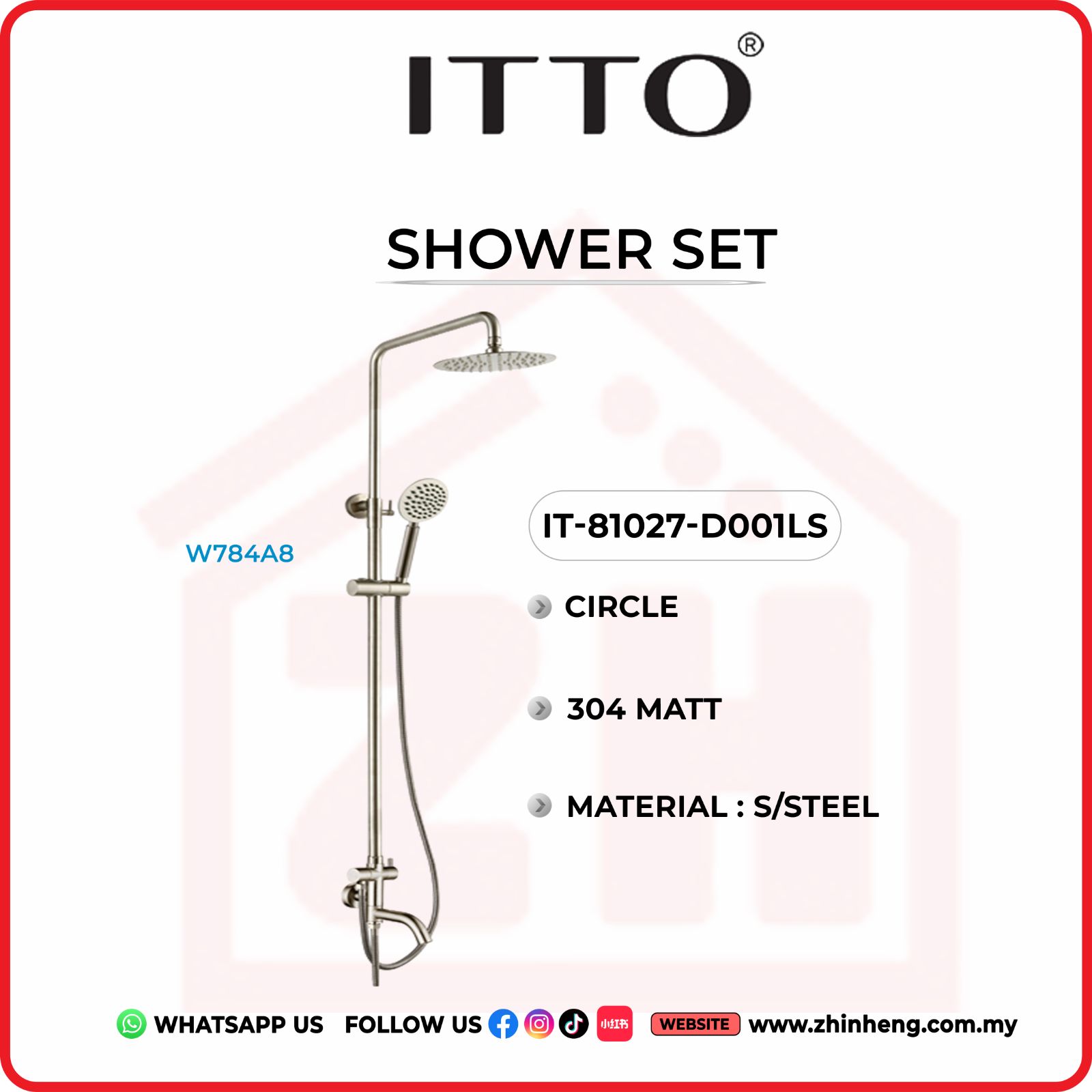 ITTO SHOWER SET  IT081027-D001LS