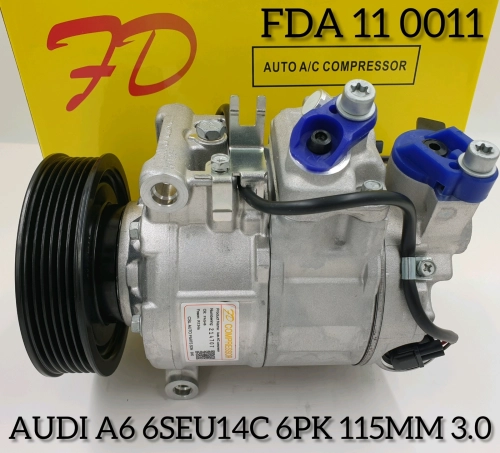 FDA 11 0011 Audi Q7 6SEU14C 6PK Compressor New