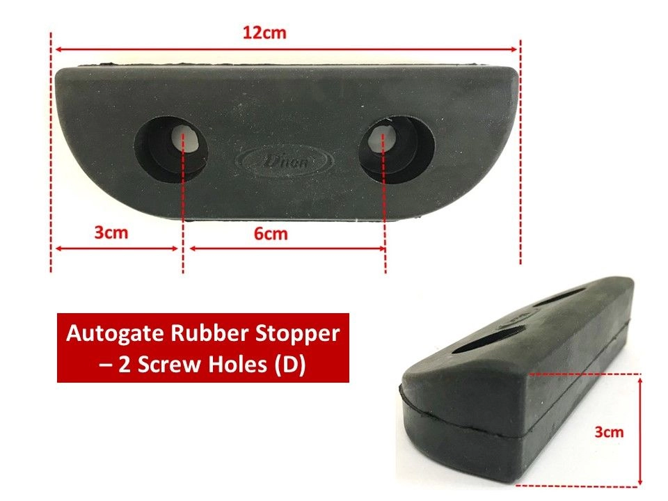2 Screw (D) - Autogate Rubber Stopper for Swing Gate